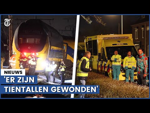 Beelden: ravage door treinongeluk bij Voorschoten